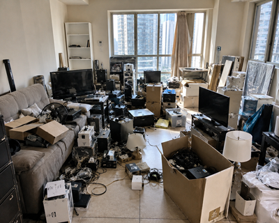 JLT apartment before cleanout