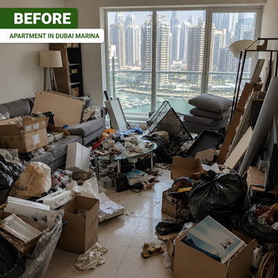 Apartment before cleanout