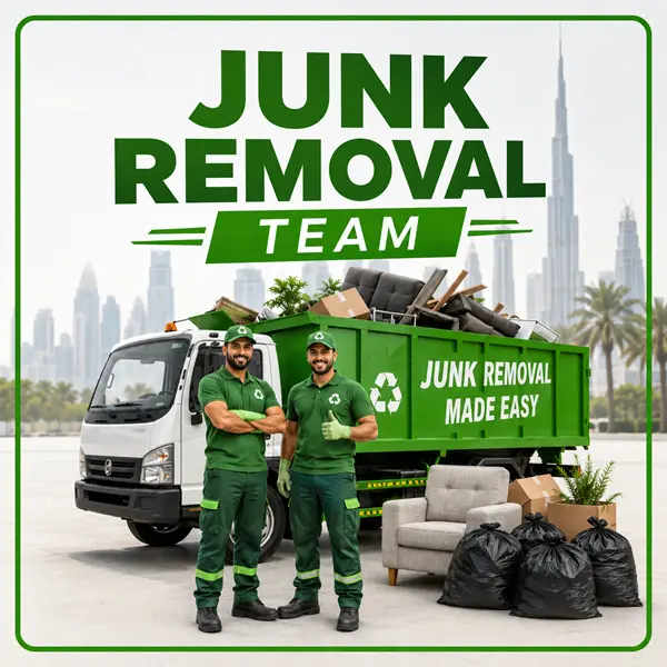 Our team handling appliance removal in Dubai